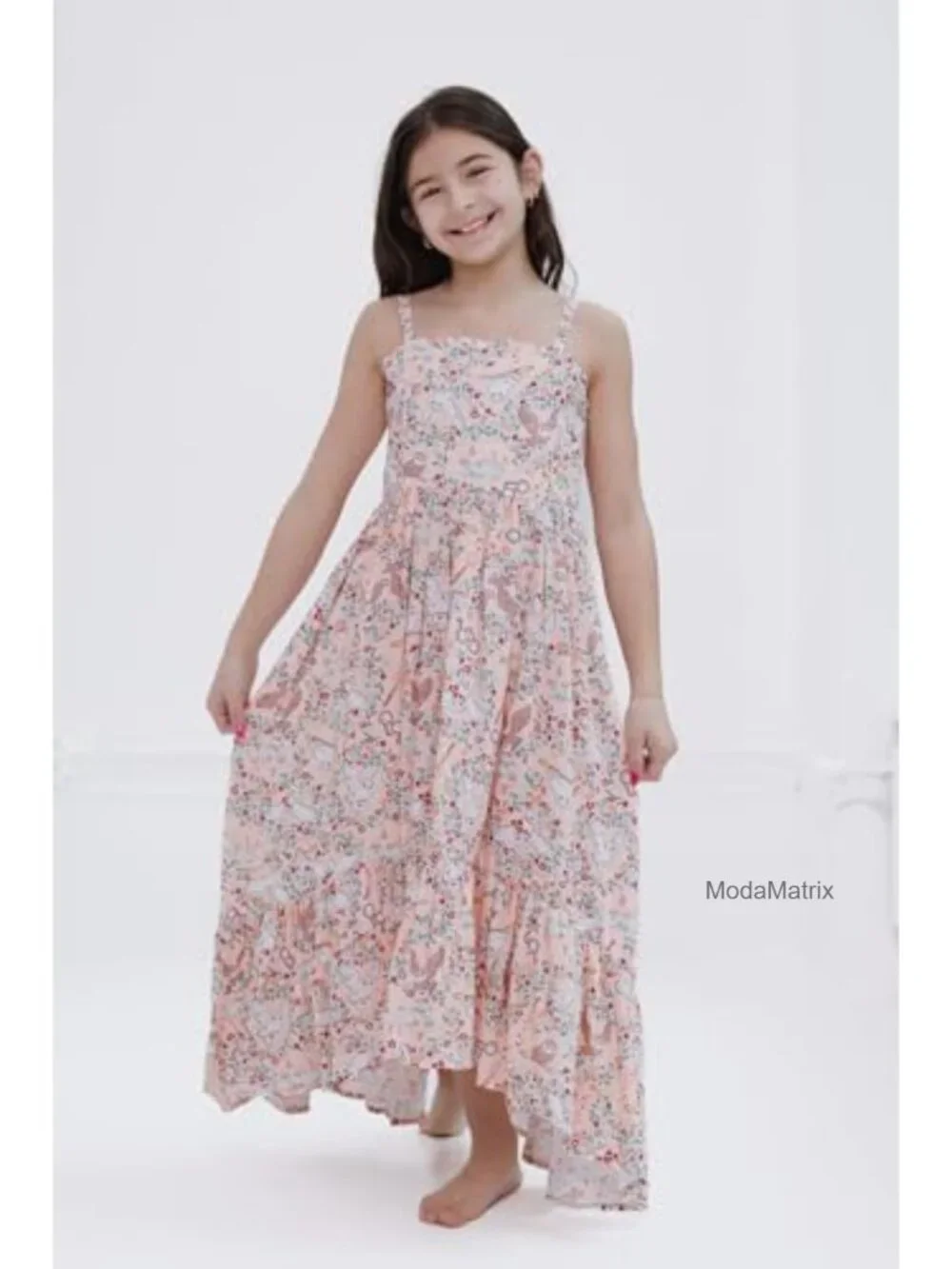 Harry Potter Girls Smocked Cami Maxi Dress Sleeveless Rayon Casual